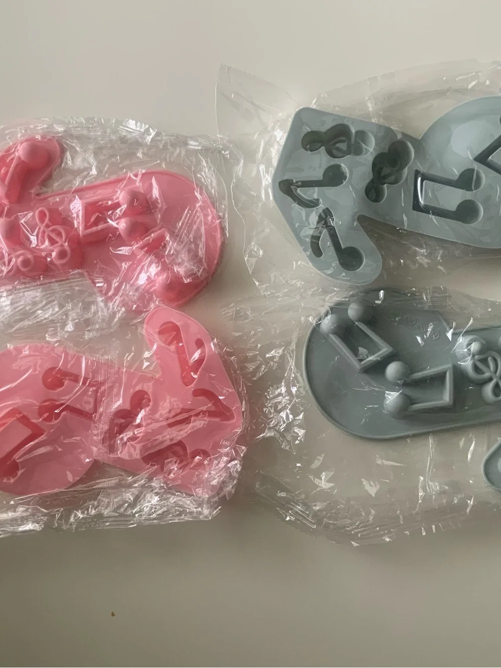 KuuGuu 4 PCS Music Note Silicone Fondant Mold Music Note Cake Candy Molds Crafts